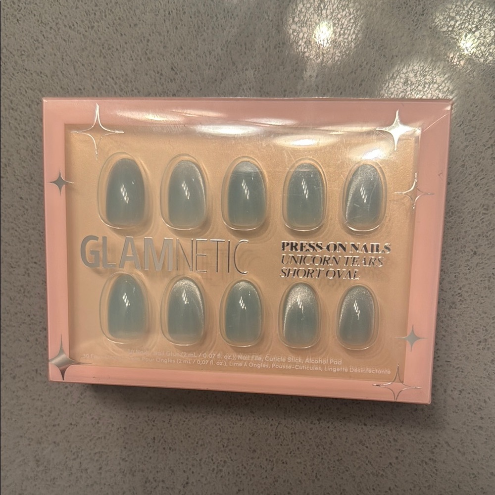 Glamnetic Unicorn Tears Press-On Nails - Short Oval